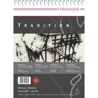 Hahnemühle Tradition Skizzenblock, 34 x 48cm / 100 g/m² / 50 Blatt