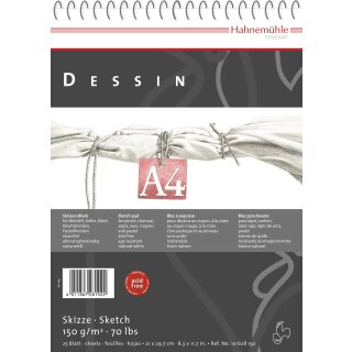 Hahnemühle Dessin Skizzenblock, DIN A6 / 150 g/m² / 25 Blatt