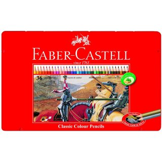 Faber-Castell 36er Classic Colours Farbstifte im Metalletui