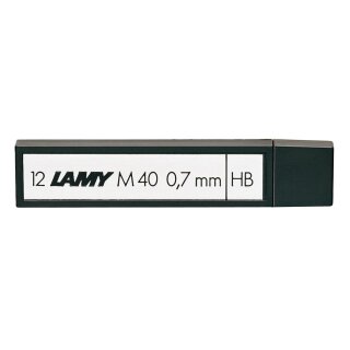 M40 Lamy Druckbleistift-Mine mit 12 Minen Inhalt, 0,7mm, Härtegrad HB