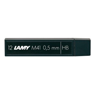 M41 Lamy Druckbleistift-Mine mit 12 Minen Inhalt, 0,5mm, Härtegrad HB