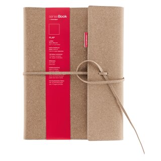 senseBook FLAP, Small, blanko - 90 x 140mm, 135 nummerierte Seiten