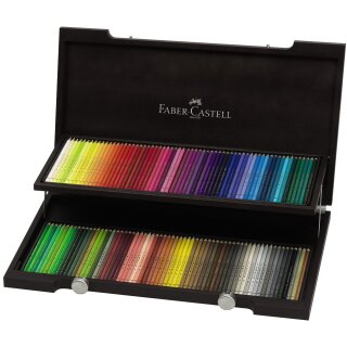 Faber-Castell Polychromos 120 Künstlerfarbstifte im edlen Holzkasten